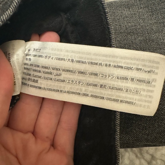 Abercrombie & Fitch High Rise Two Toned Grey Skinny Sz 25/0 Short - Picture 5 of 6